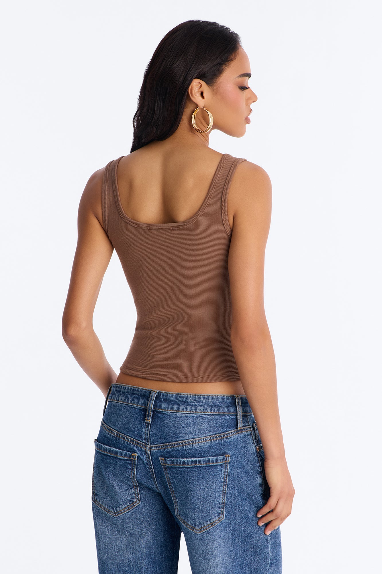 Keep It Classic Basic Tank Top - Mocha