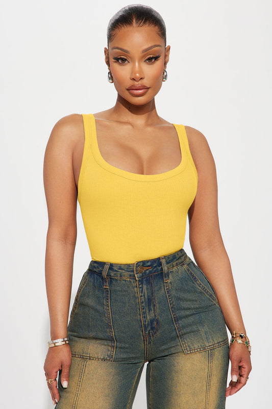 Kennedi Tank Top - Yellow