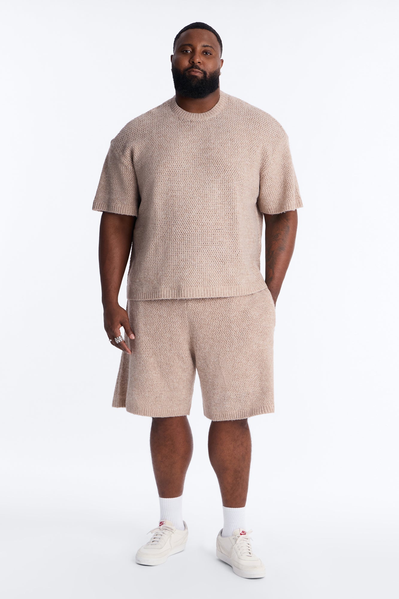 Oversized Venice Sweater Shirt - Stone