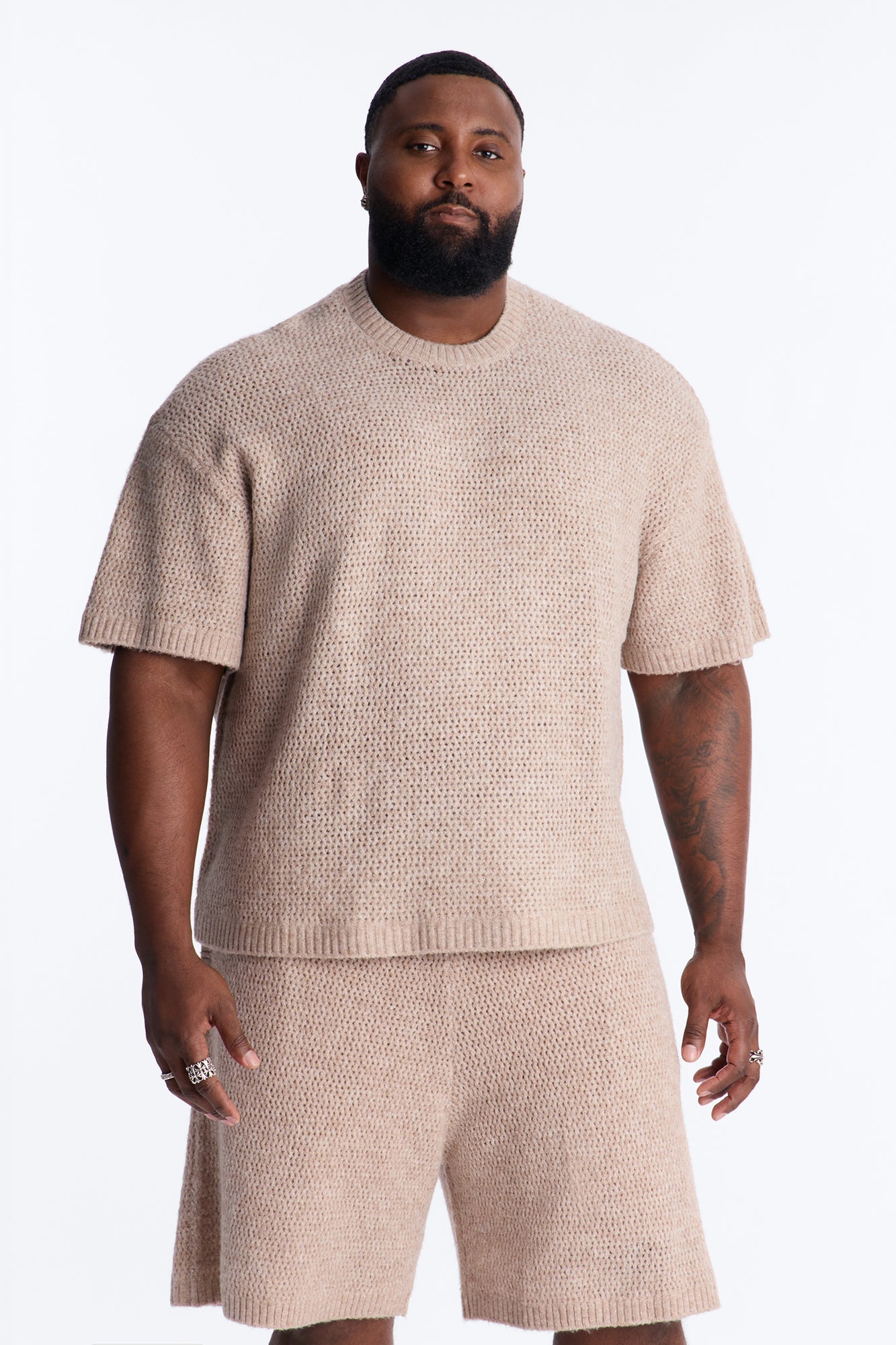 Oversized Venice Sweater Shirt - Stone