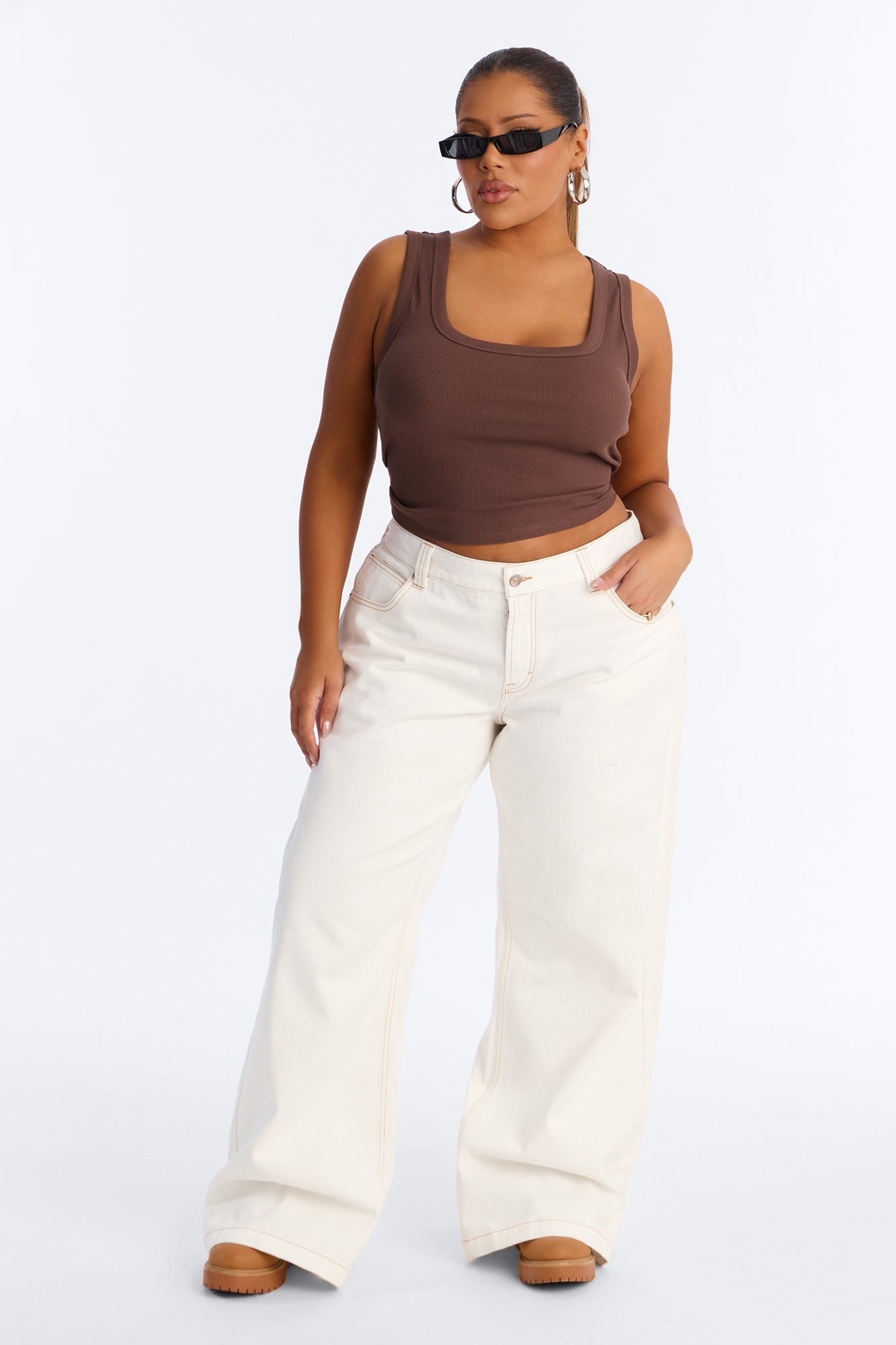 Remi Tank Top - Chocolate