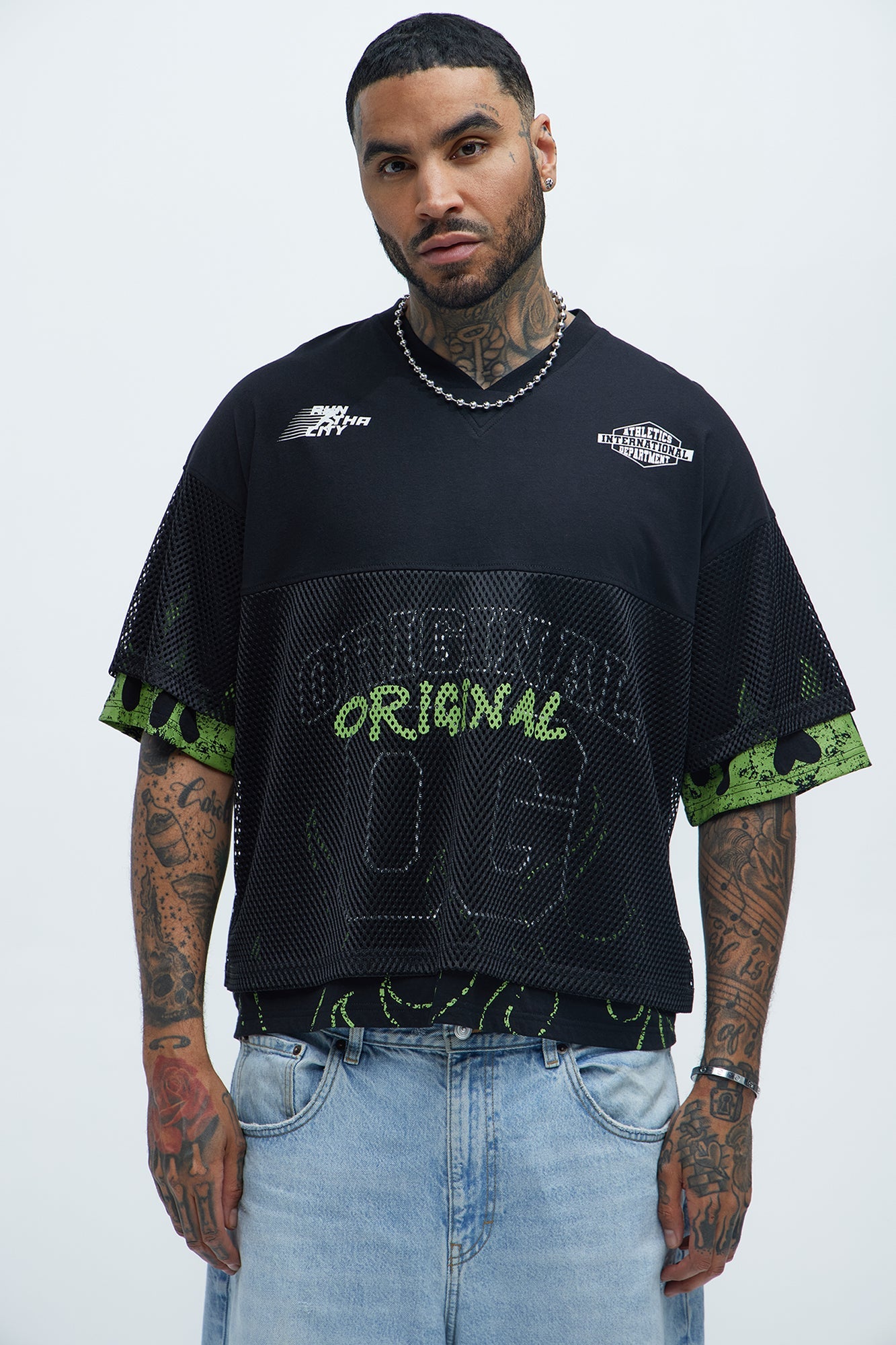 Run It Up Mesh Jersey - Black