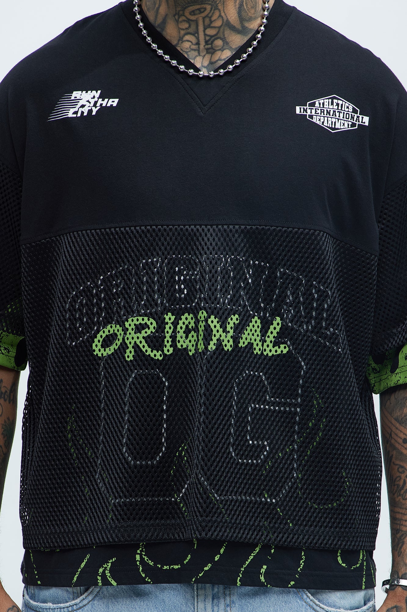 Run It Up Mesh Jersey - Black