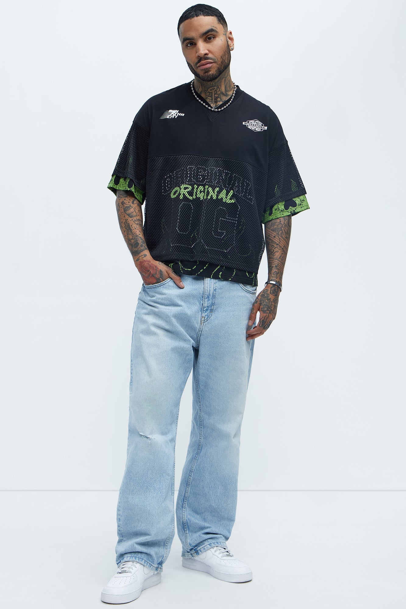 Run It Up Mesh Jersey - Black