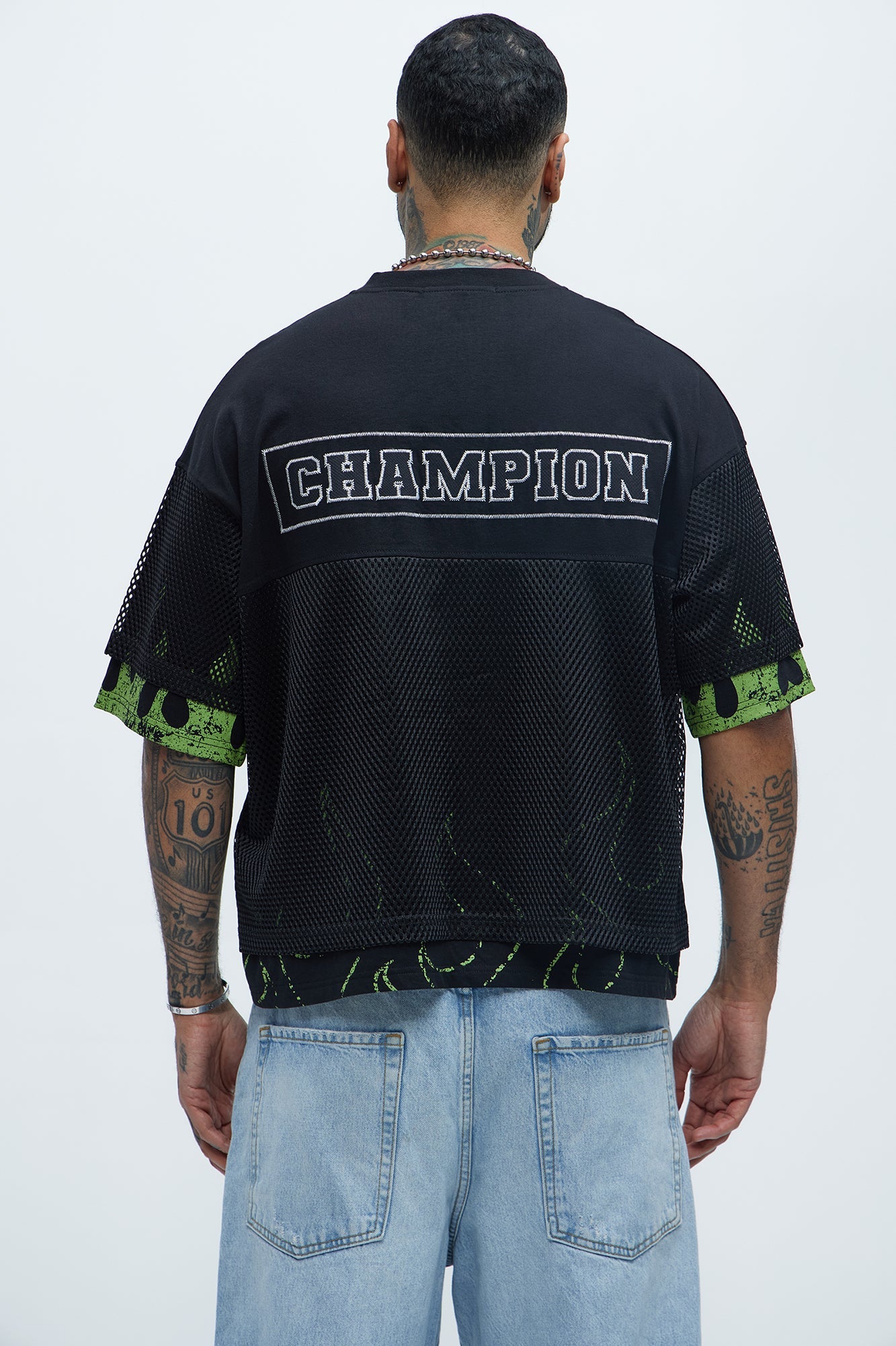 Run It Up Mesh Jersey - Black