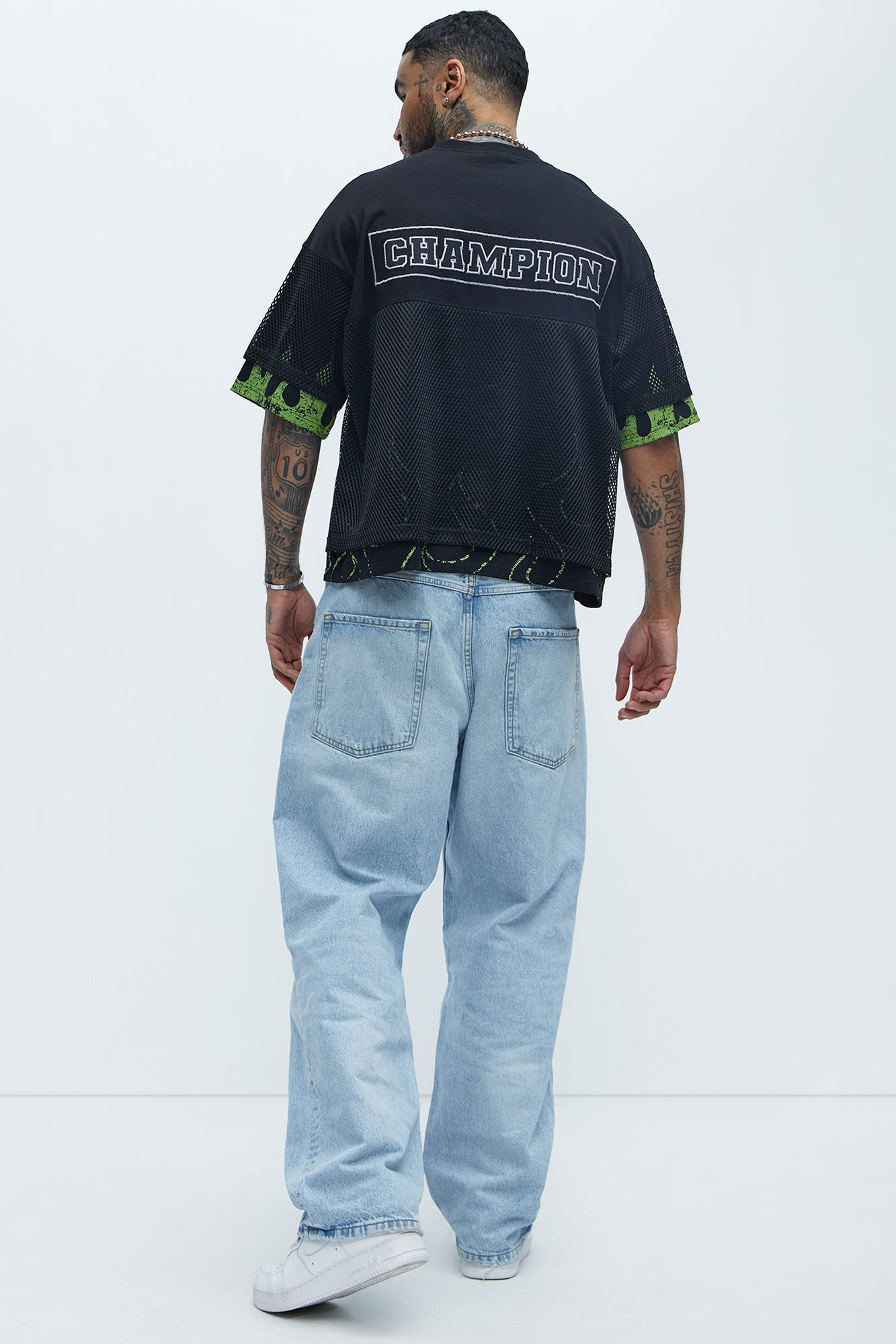Run It Up Mesh Jersey - Black
