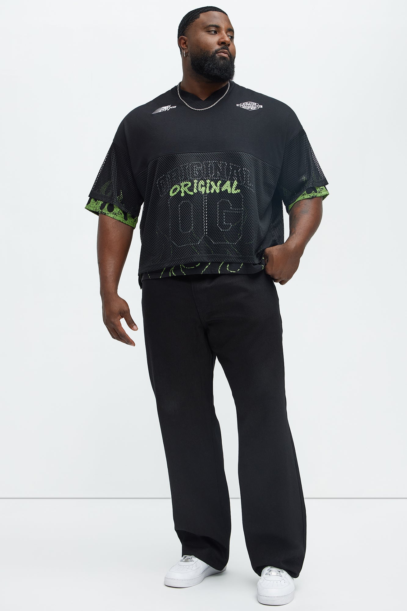 Run It Up Mesh Jersey - Black