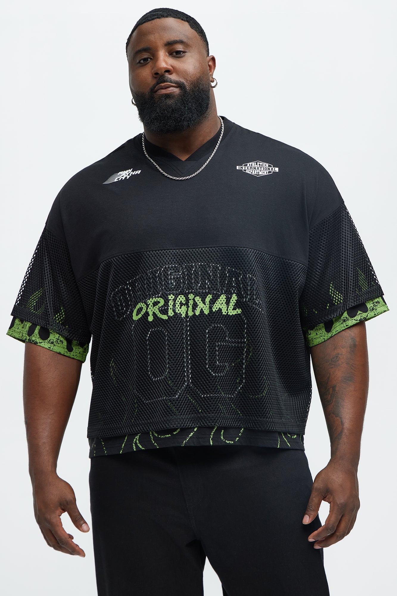 Run It Up Mesh Jersey - Black