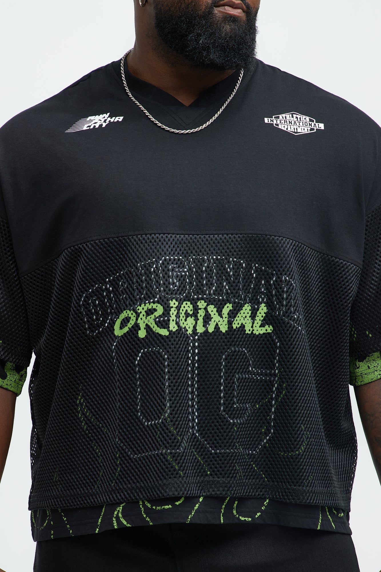 Run It Up Mesh Jersey - Black