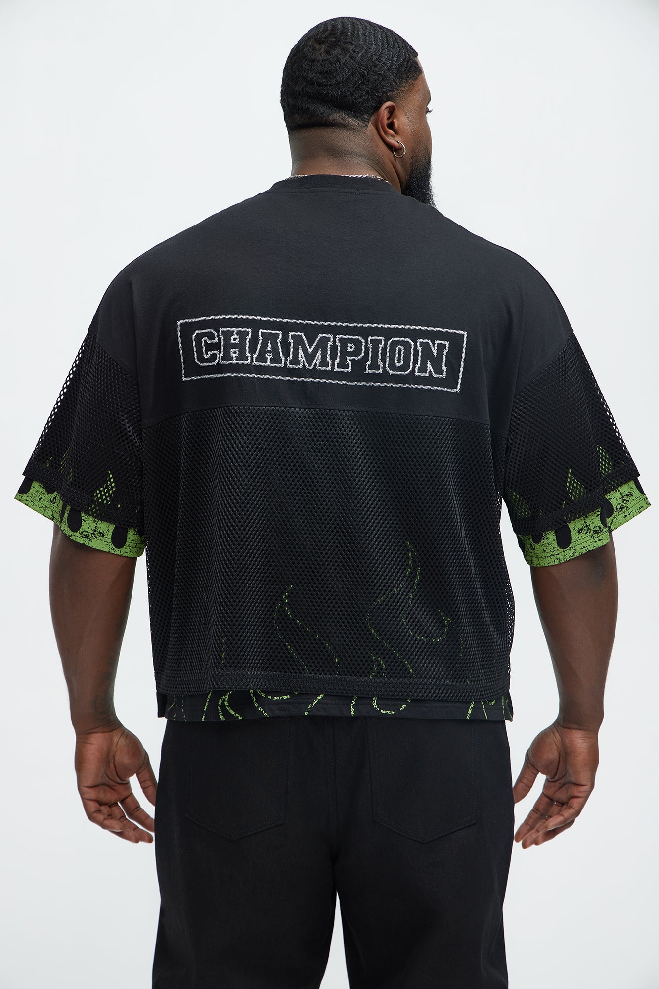 Run It Up Mesh Jersey - Black