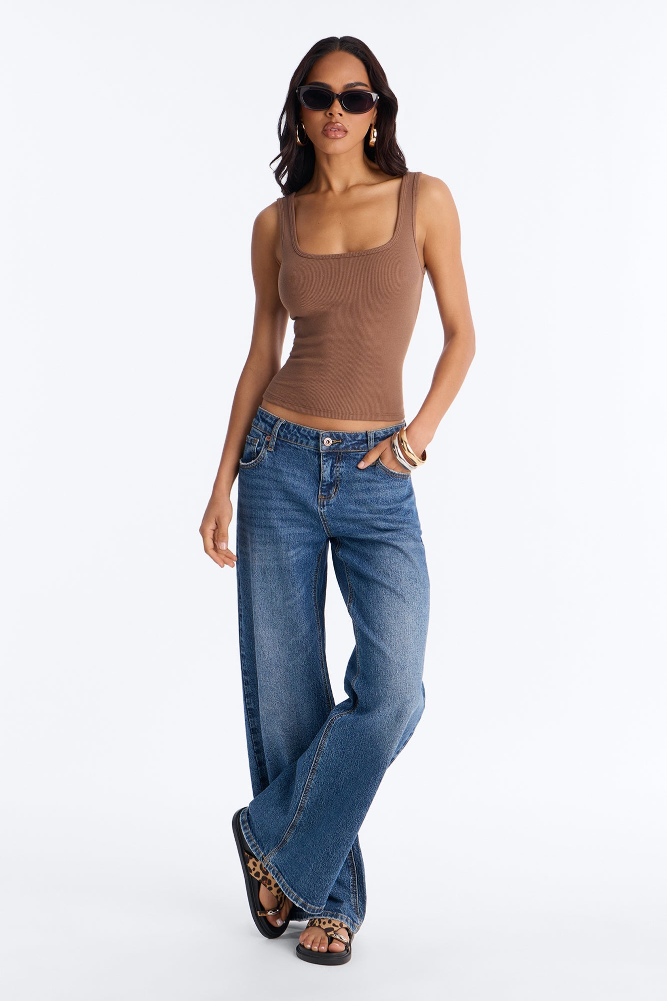 Keep It Classic Basic Tank Top - Mocha