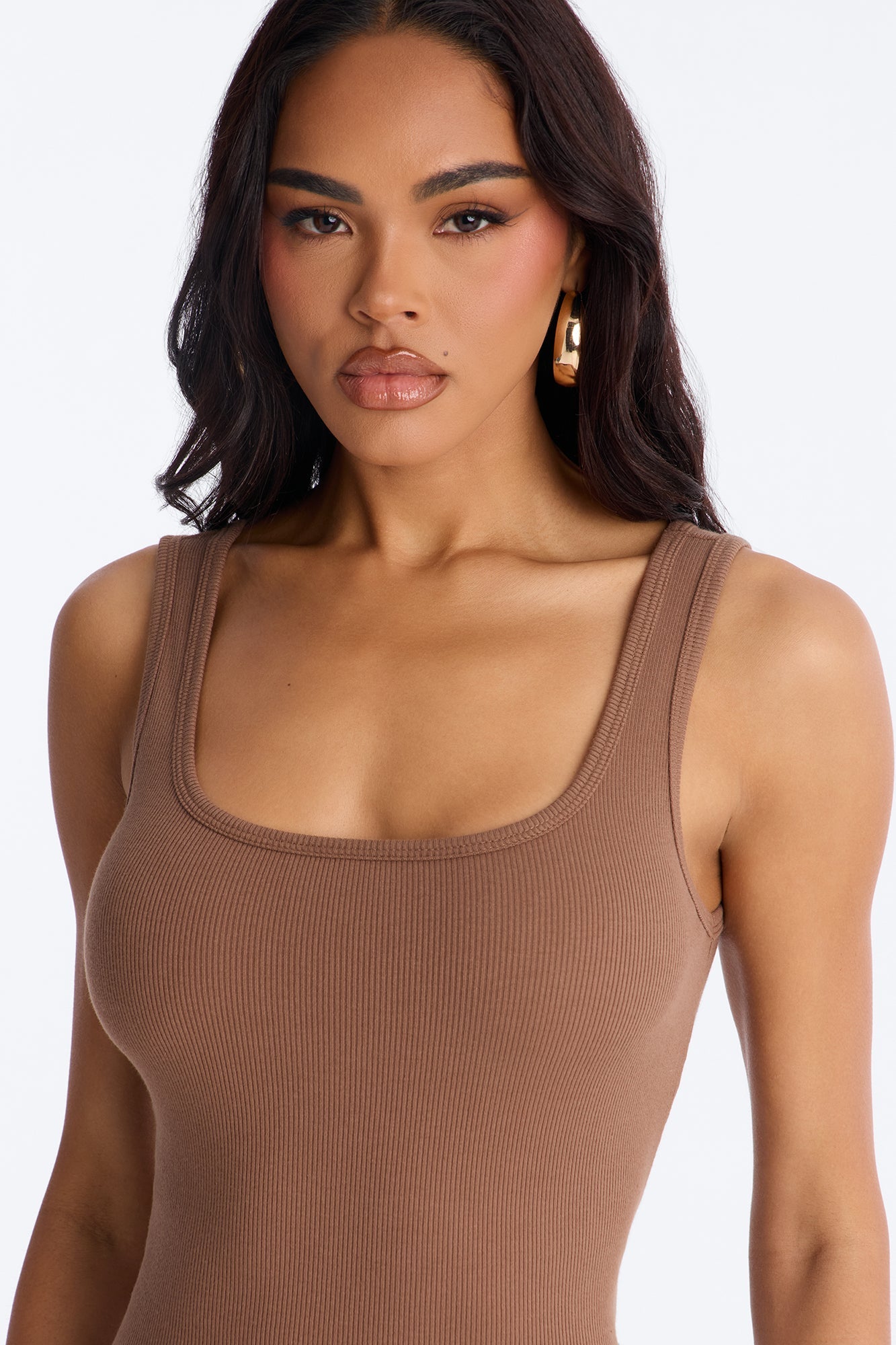 Keep It Classic Basic Tank Top - Mocha