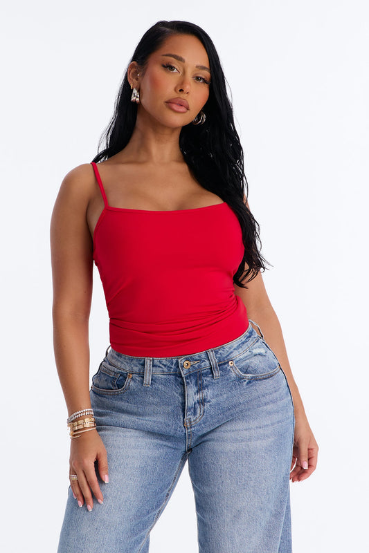 Carly Cami Top - Red