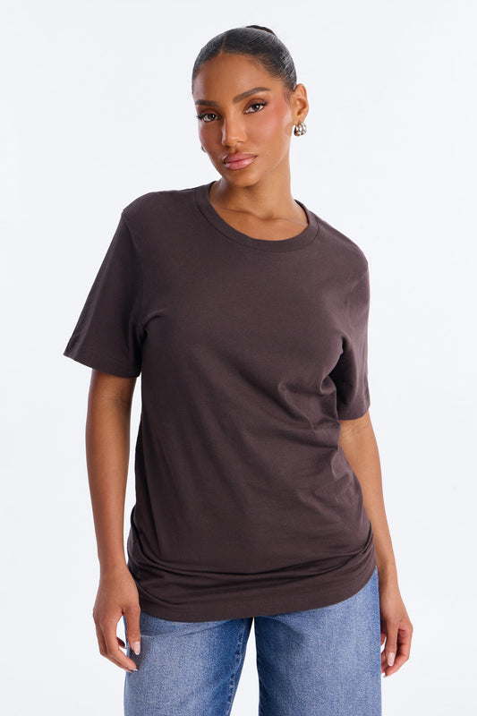 Your Favorite Everyday Essential T Shirt - Brown
