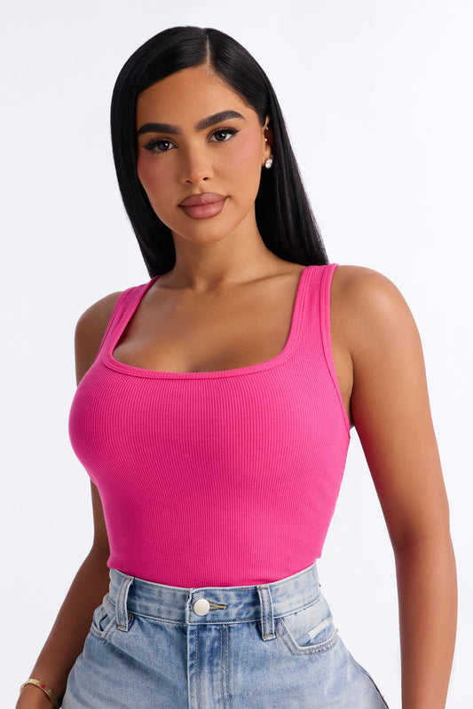 Keep It Classic Basic Tank Top - Fuchsia