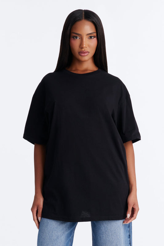 Easy Days Oversized T Shirt - Black